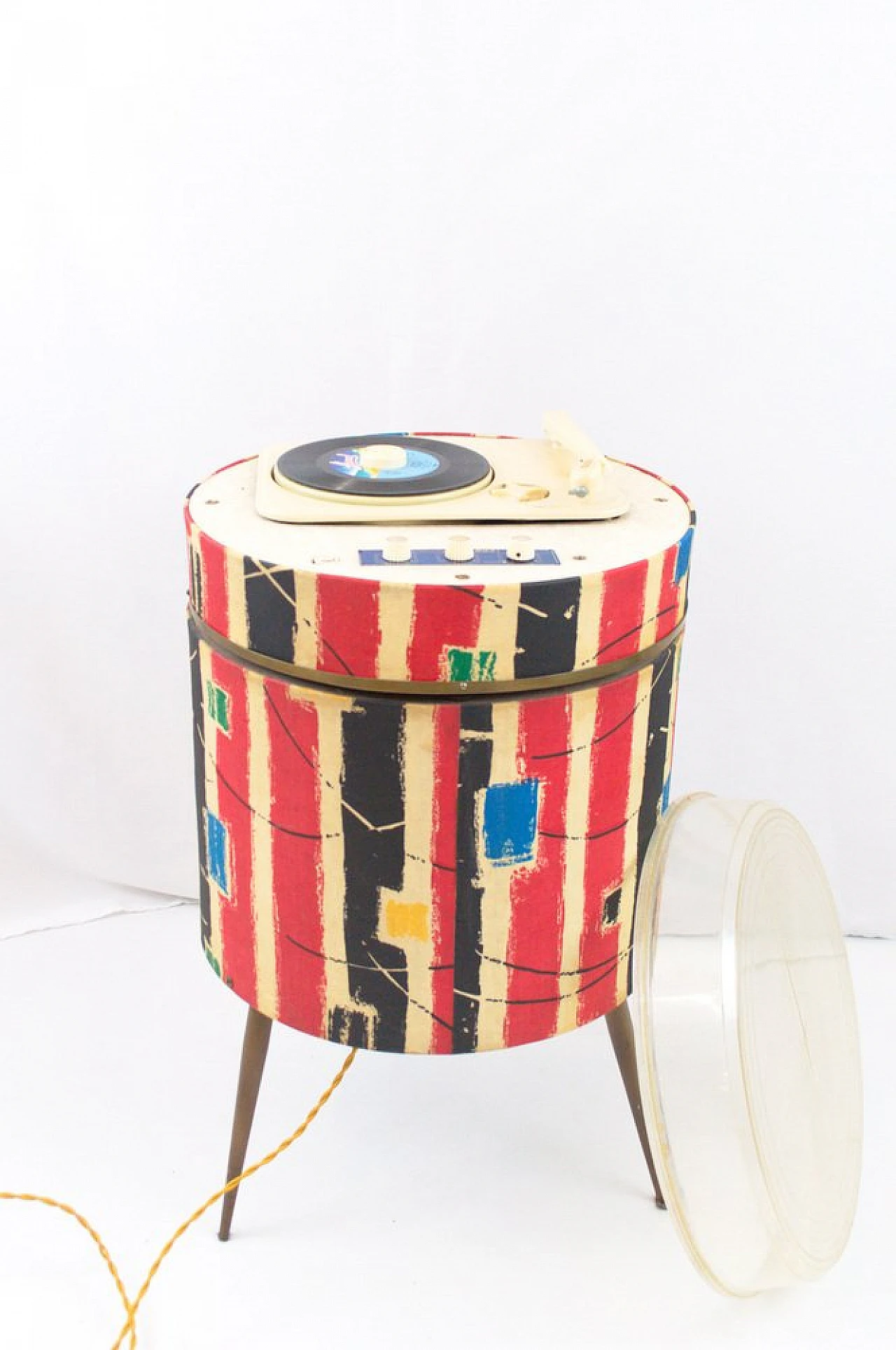 Giradischi multicolor in legno, plastica e metallo di Framez, anni '60 11