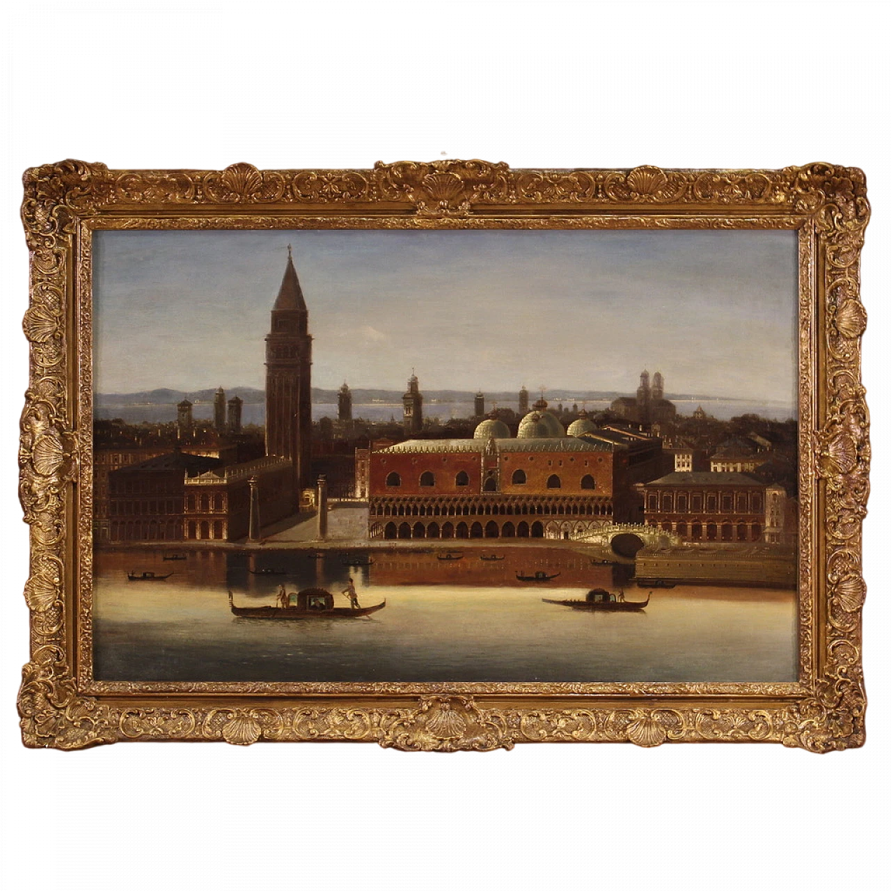 Veduta di Venezia, dipinto a olio su tela, metà '700 16