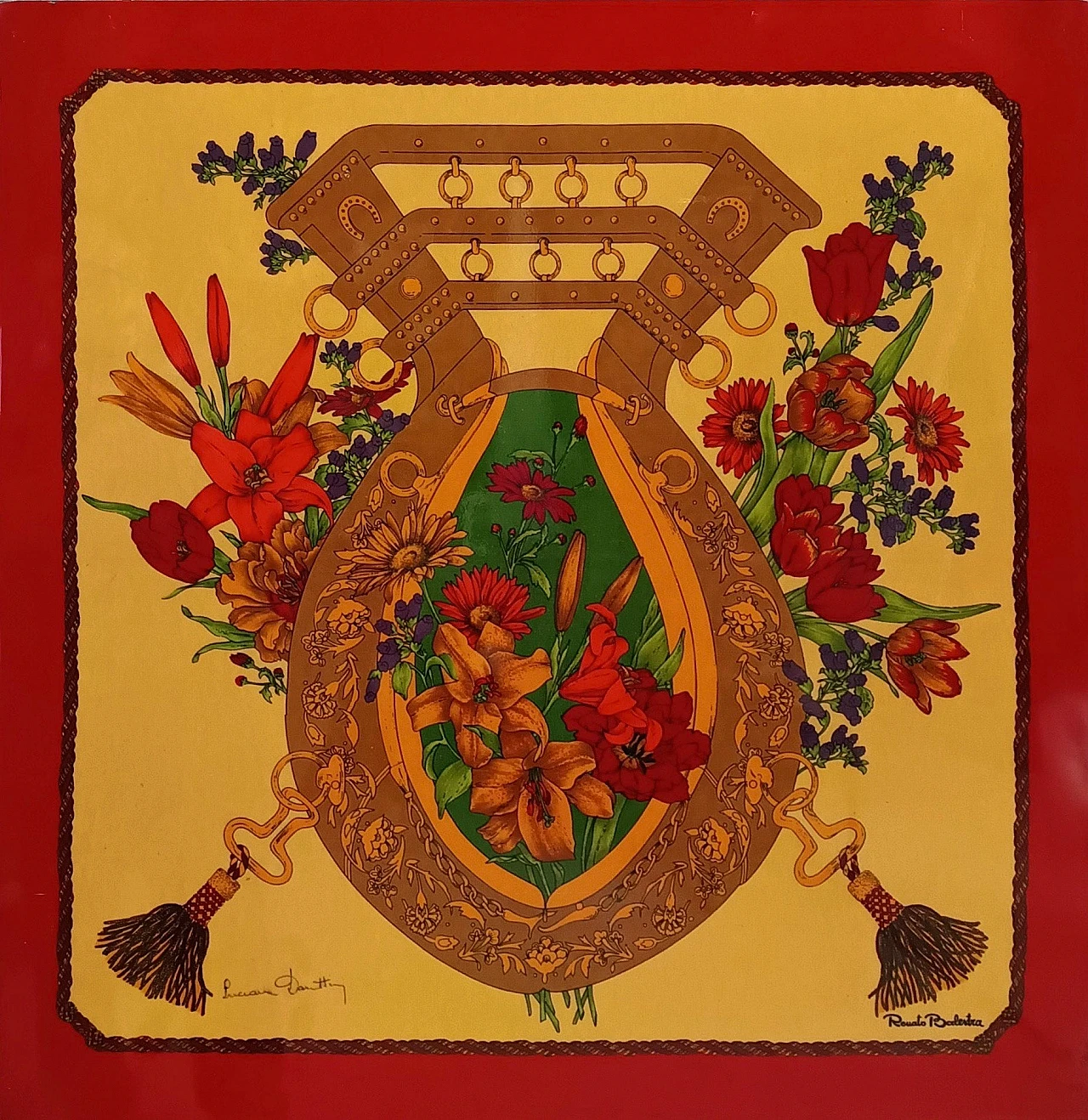 Renato Balestra, Decorative panel, print, 1980s 1