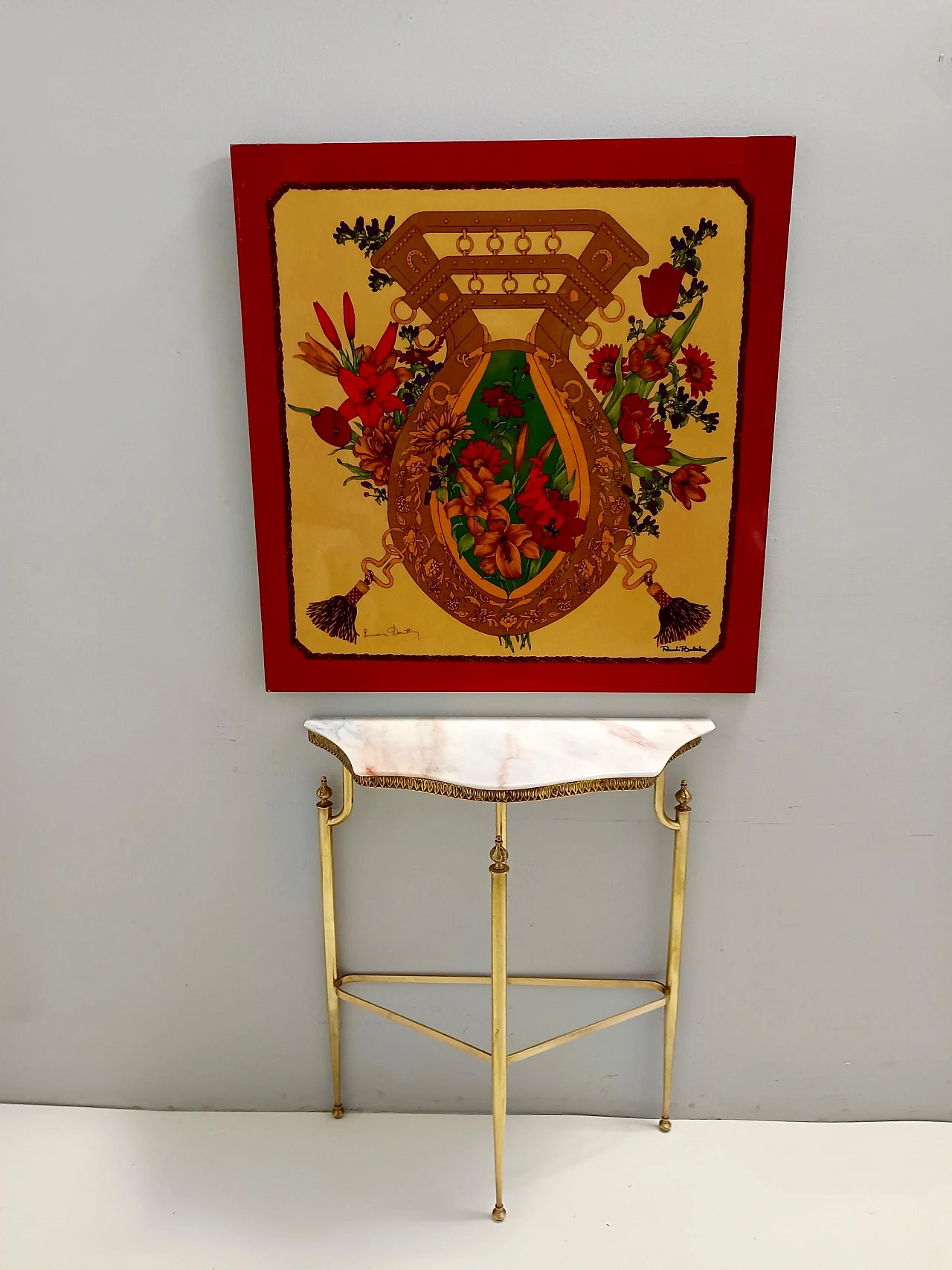 Renato Balestra, Decorative panel, print, 1980s 2