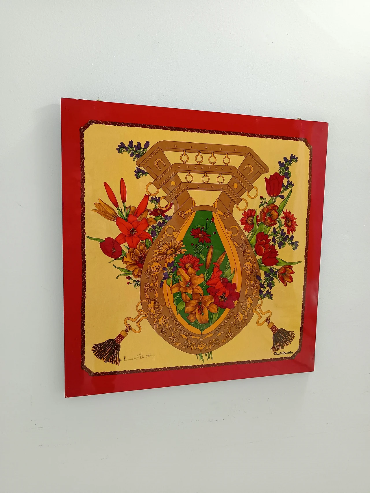 Renato Balestra, Decorative panel, print, 1980s 4