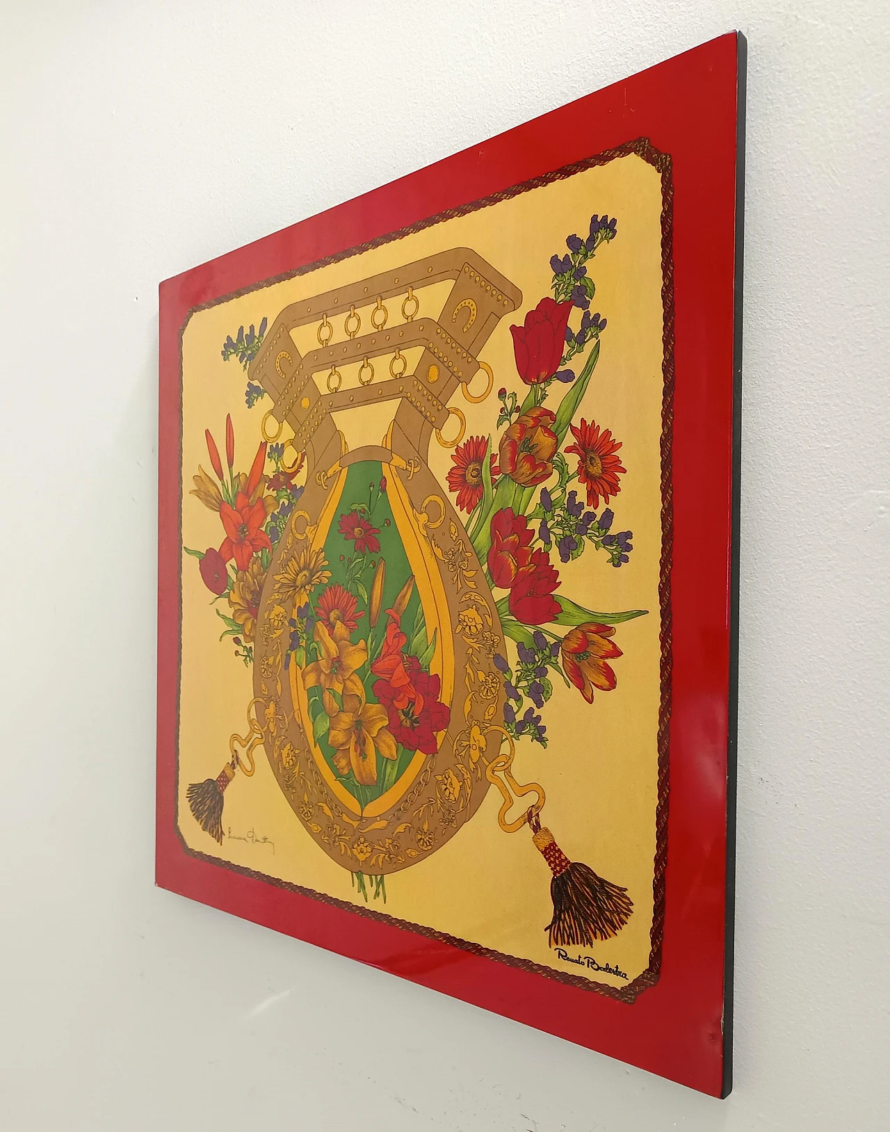 Renato Balestra, Decorative panel, print, 1980s 5