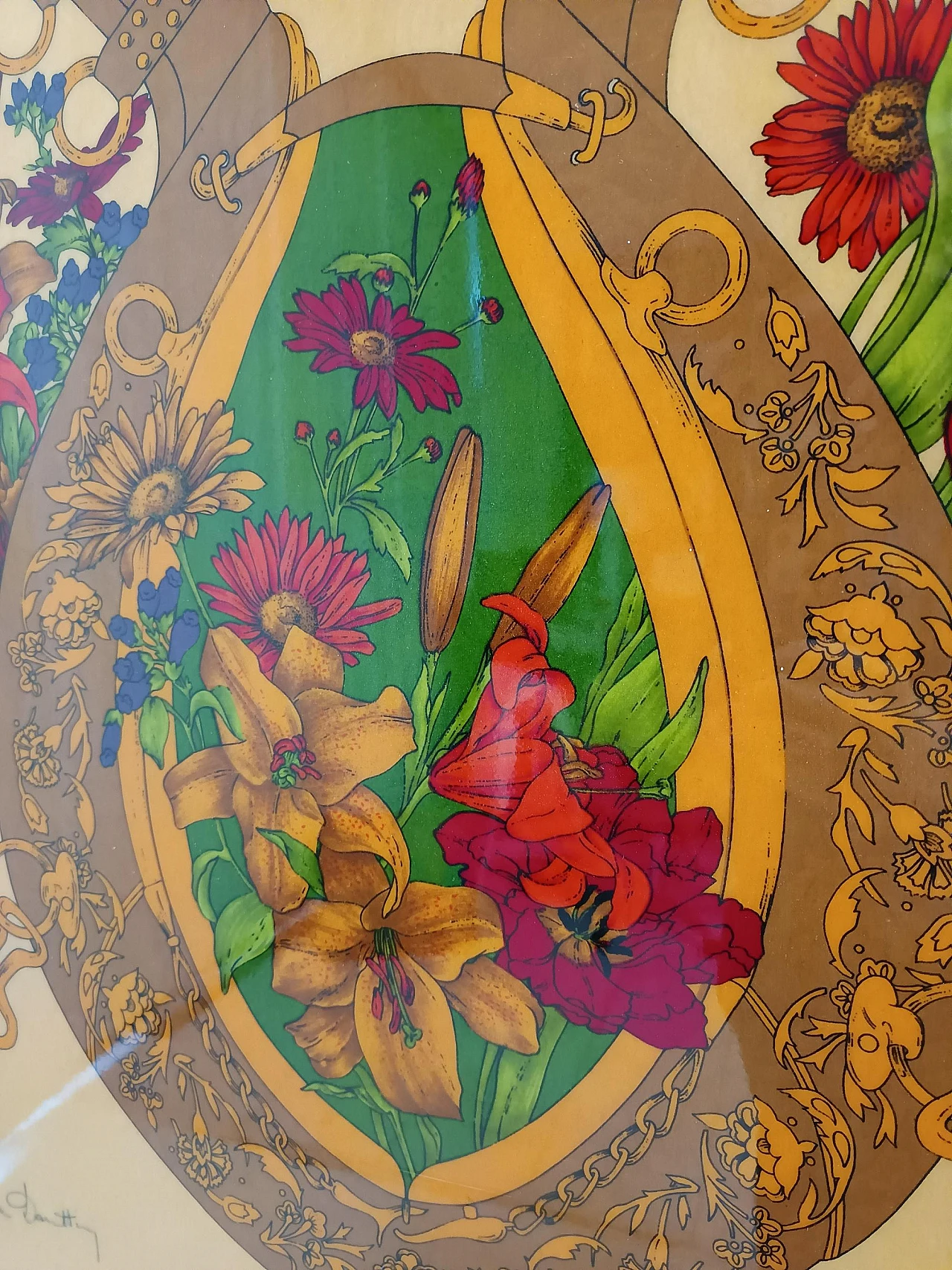 Renato Balestra, Decorative panel, print, 1980s 9