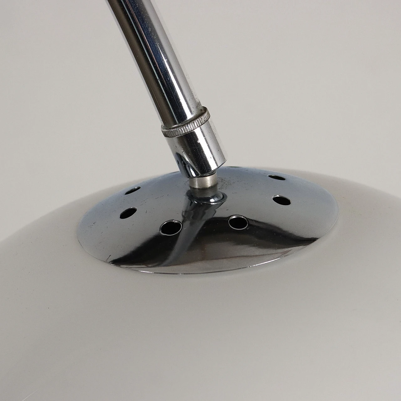 Floor Lamp in aluminium and marble base, 1970s 7