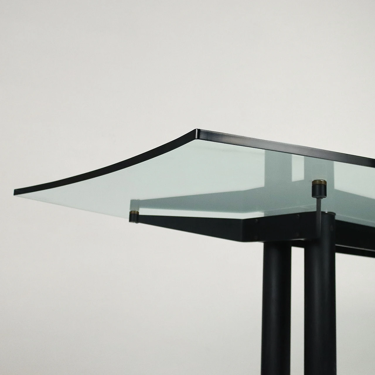 Tavolo per riunioni con piano in vetro di IVM, anni '90 3