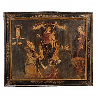 Madonna and Child with Saints, oil on canvas, 17th century | intOndo
