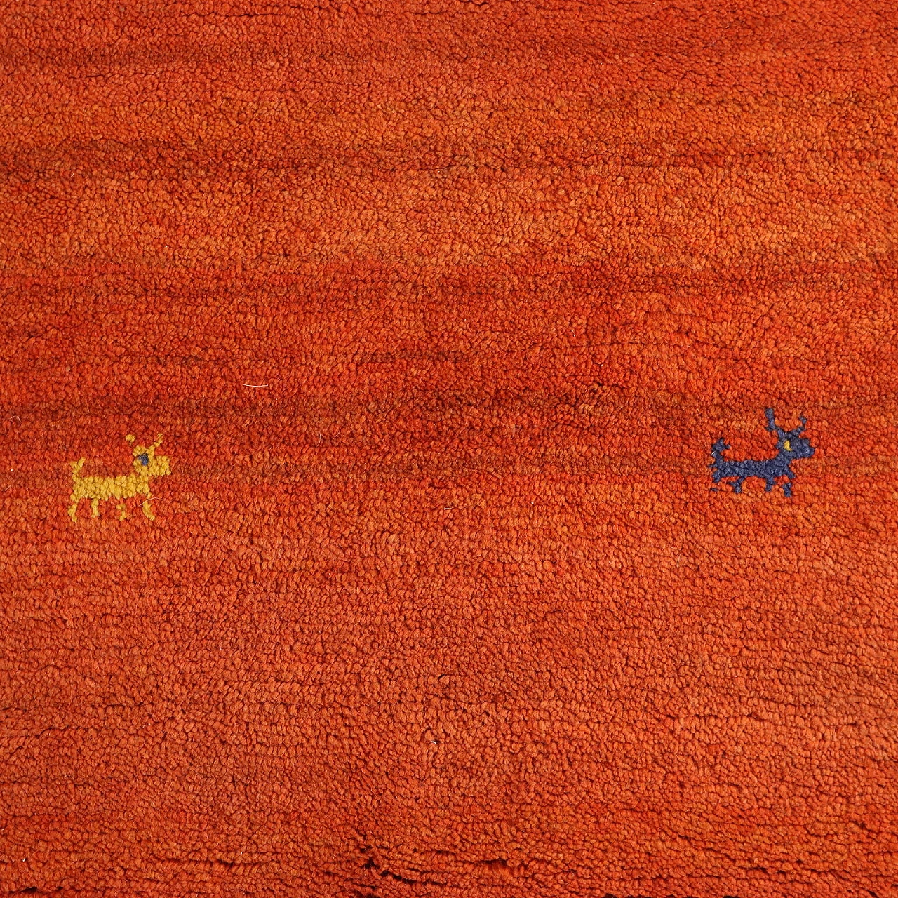 Large knot Gabbeh rug in cotton & wool 3