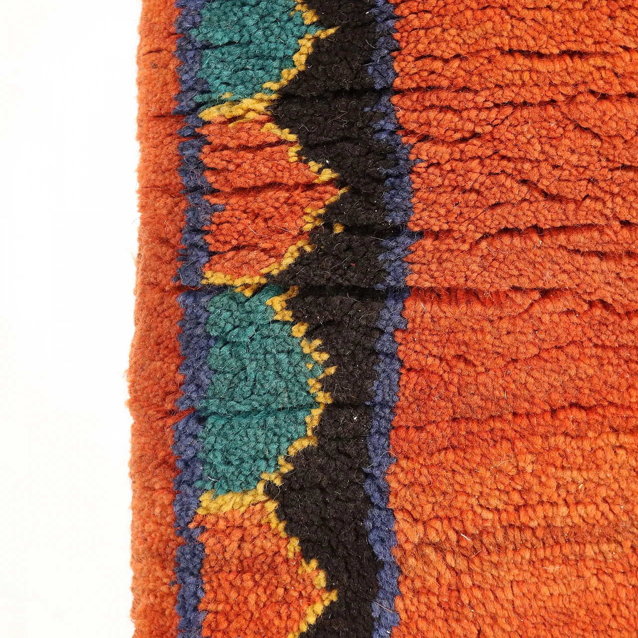 Large knot Gabbeh rug in cotton & wool 5