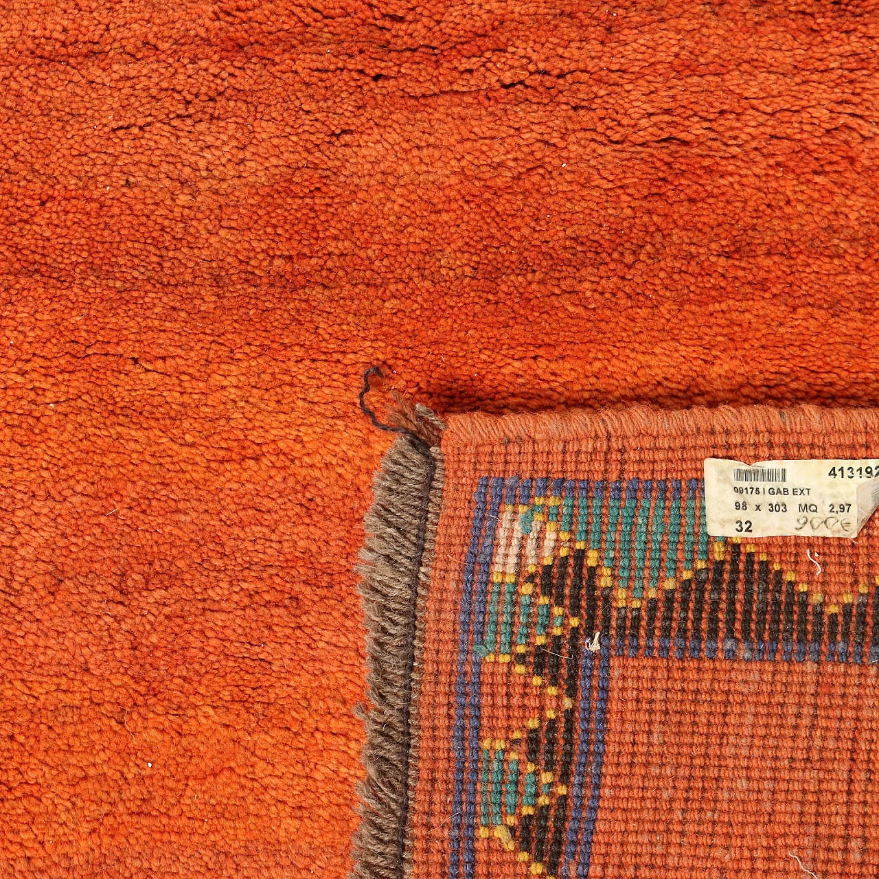 Large knot Gabbeh rug in cotton & wool 8