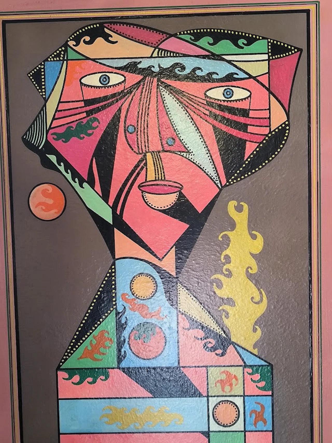 Alberto Verdianelli, Man in the Sun 2, oil on panel, 1968 2