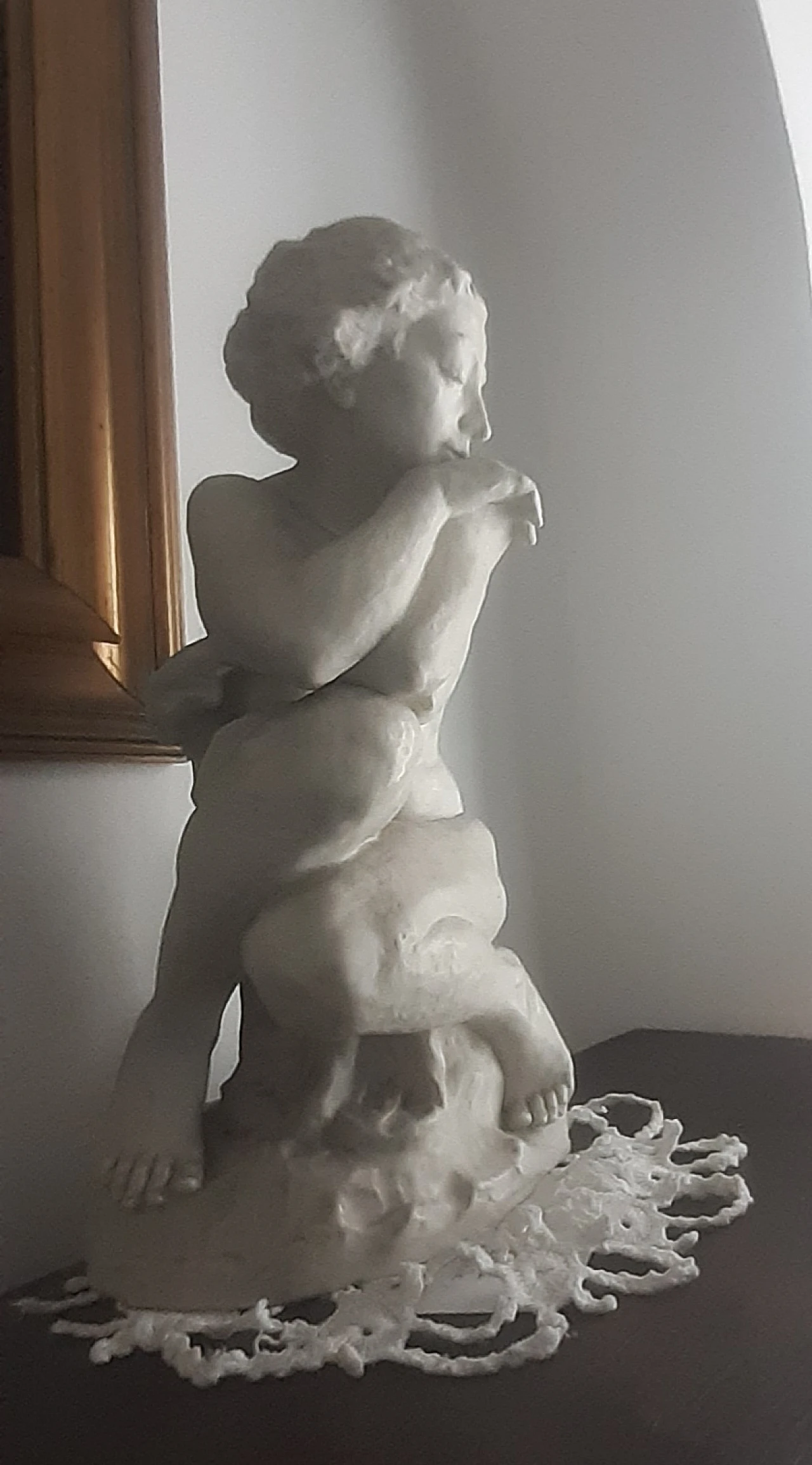 Tutter, female nude, Biscuit porcelain sculpture, early 20th century 1