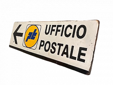Insegna in metallo delle poste, anni '80