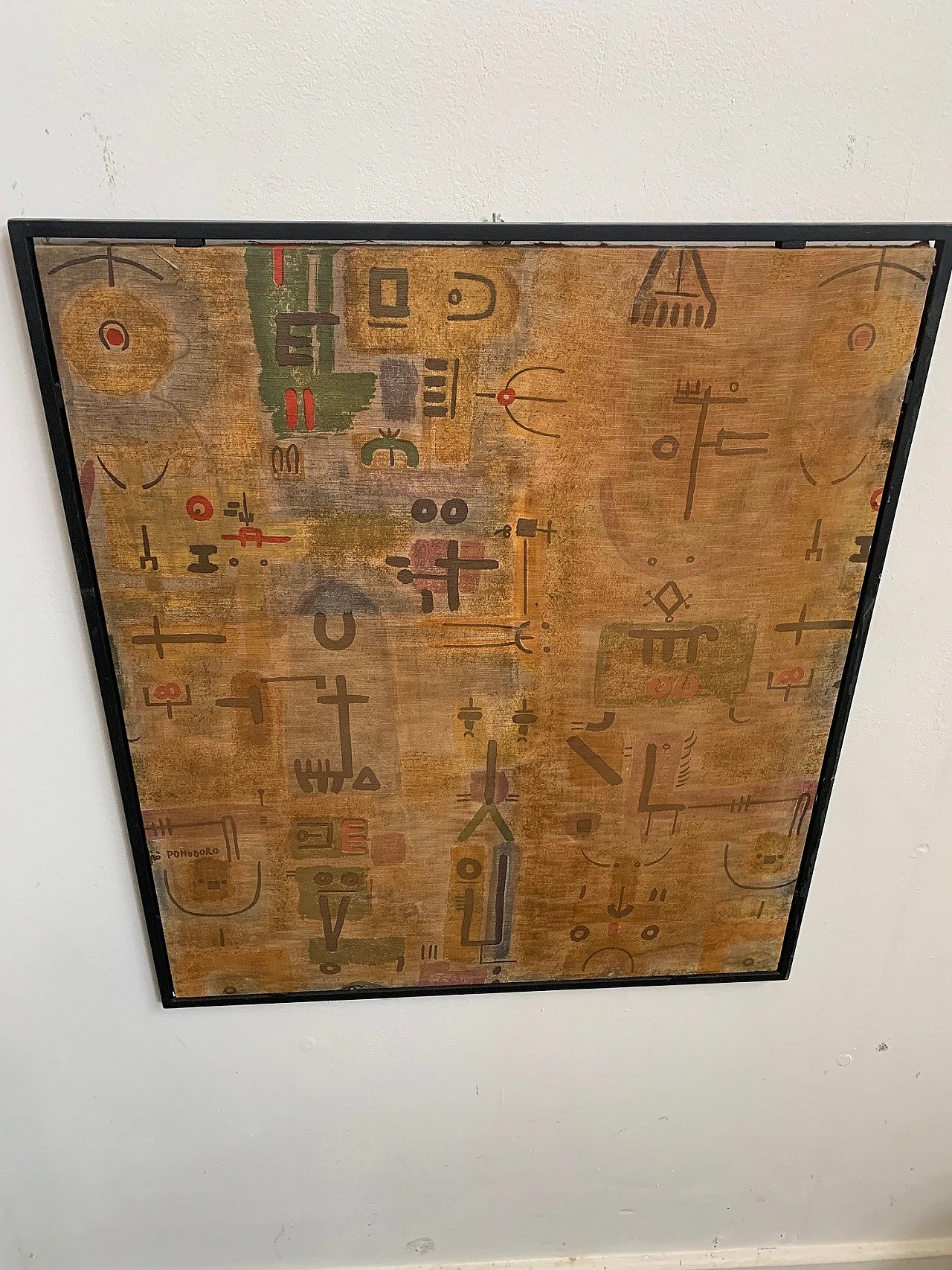 Giò Pomodoro, abstract composition, silkscreened fabric, 1950s 2