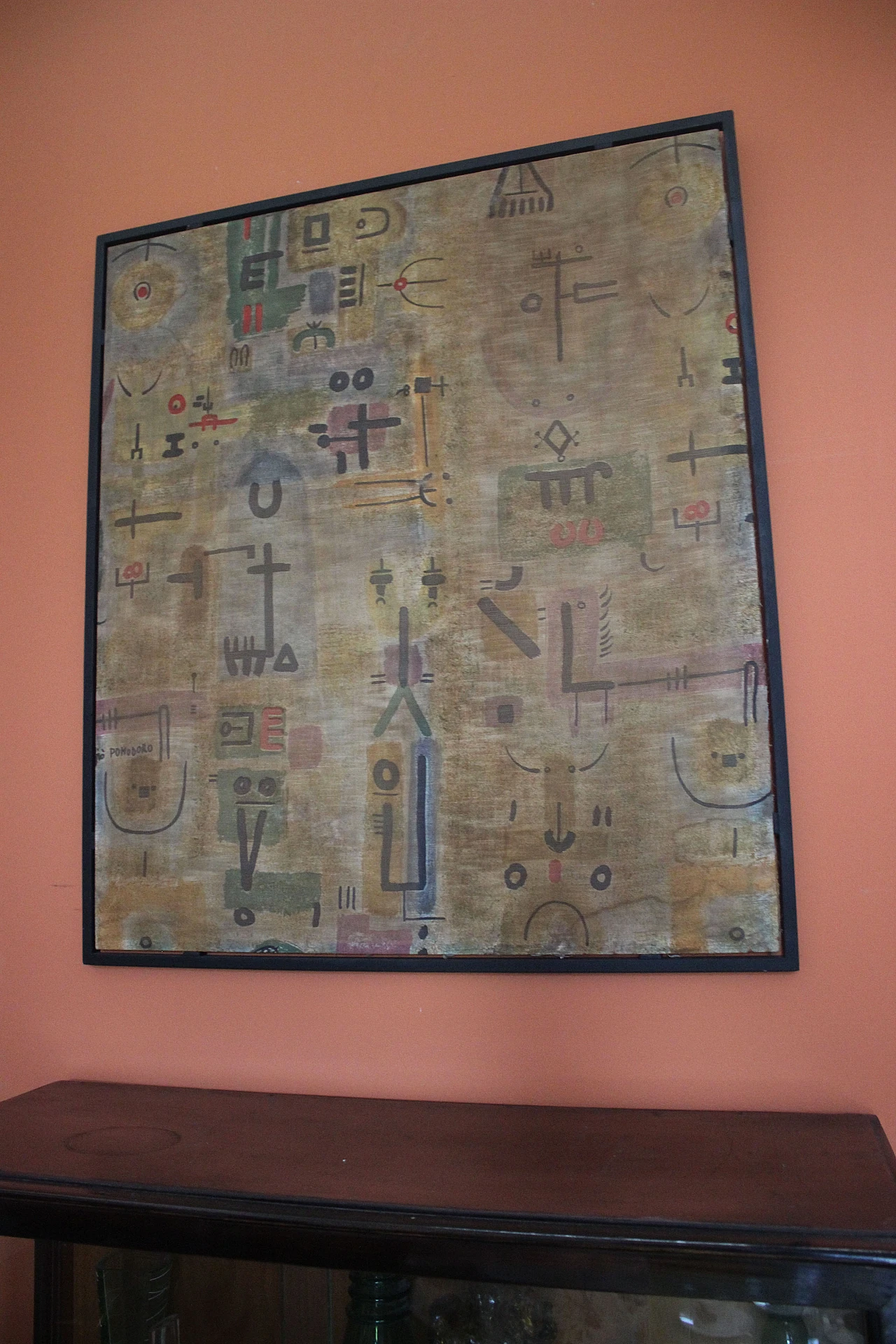 Giò Pomodoro, abstract composition, silkscreened fabric, 1950s 3