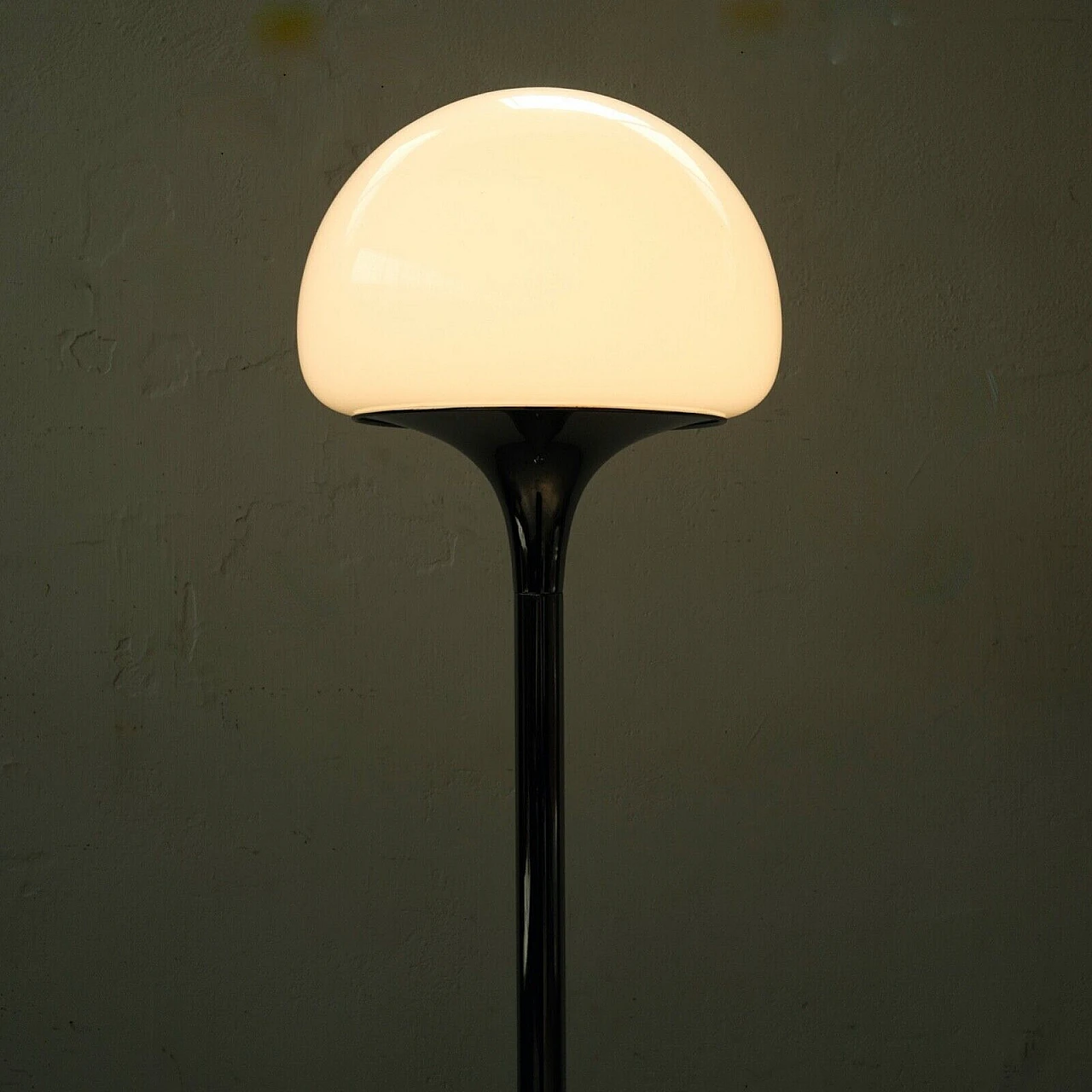 Lampada da terra in alluminio e vetro di Goffredo Reggiani, anni '70 8