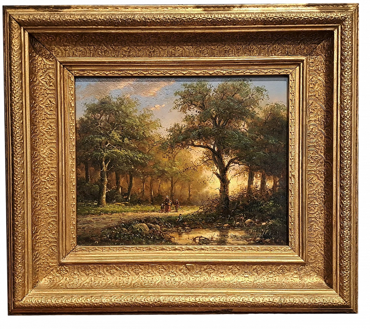 The Walk in the woods, oil on panel, second half of the 19th century 10