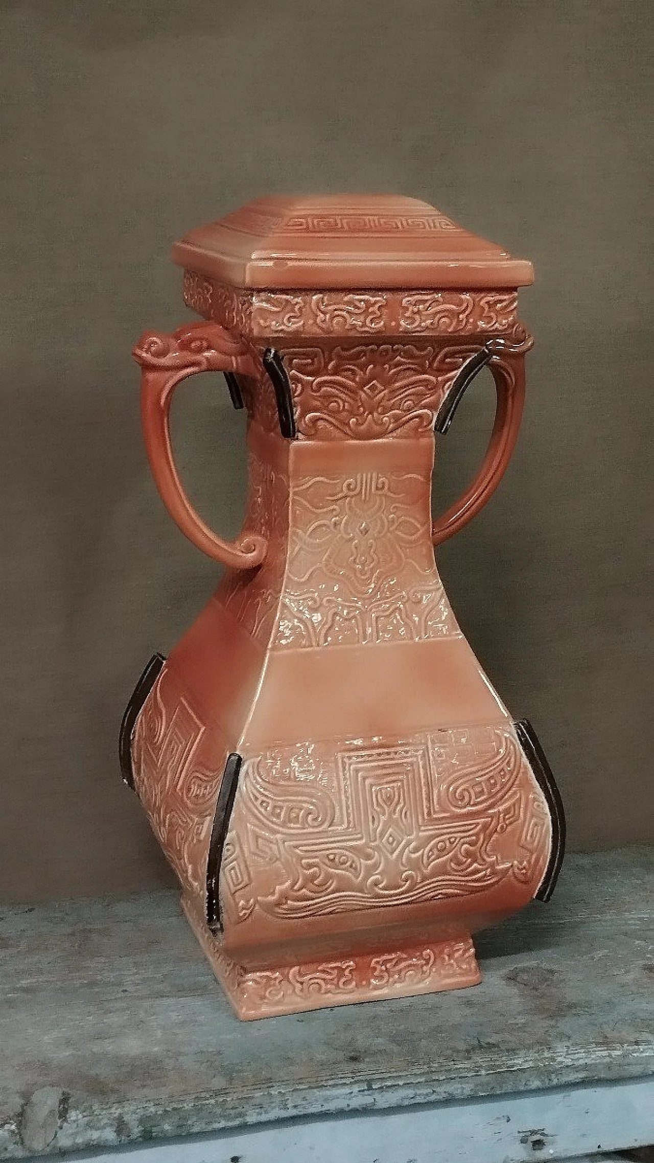 Base per lampada in ceramica di Zaccagnini, anni '60 6