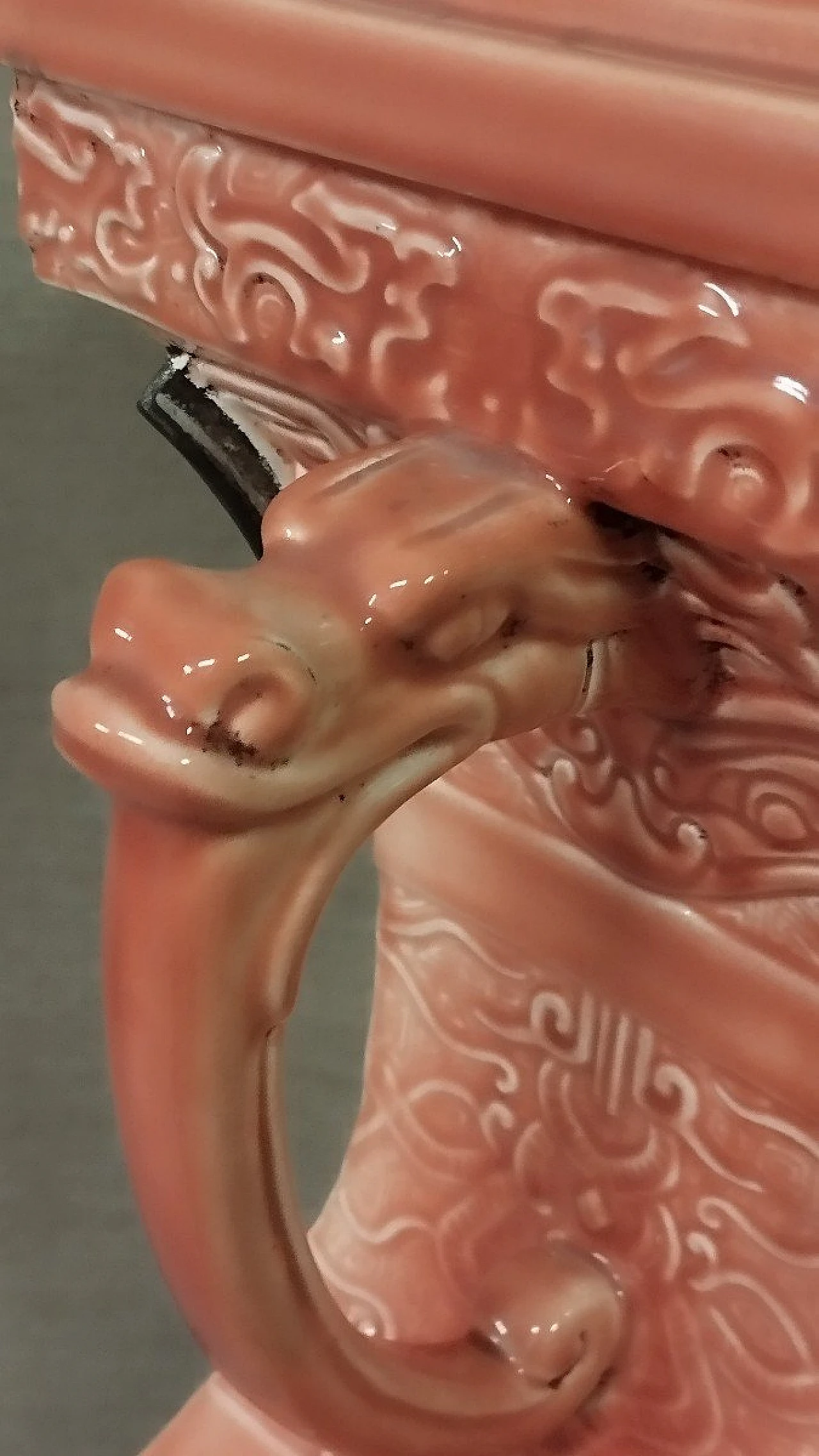 Base per lampada in ceramica di Zaccagnini, anni '60 9