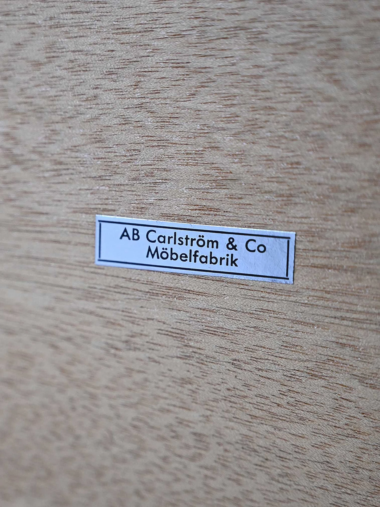 Teak bedside table by Carlström & Co Möbelfabrik, 1960s 10