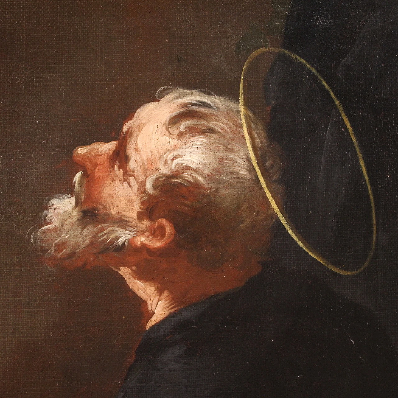 Madonna and founders of the Order of Servants of Mary, oil painting on canvas, mid-18th century 11