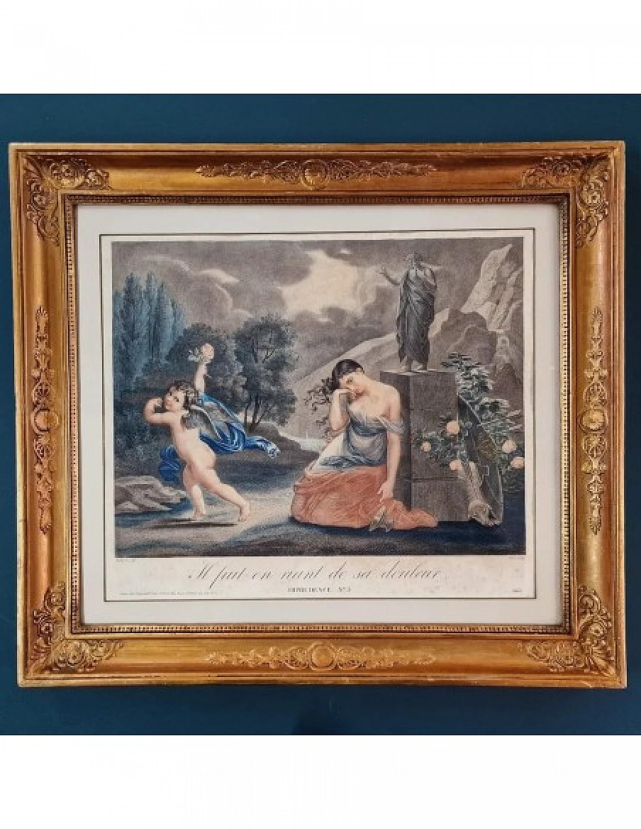 3 Engravings Cupid's Imprudences by J. F. Prot, early 19th century 2