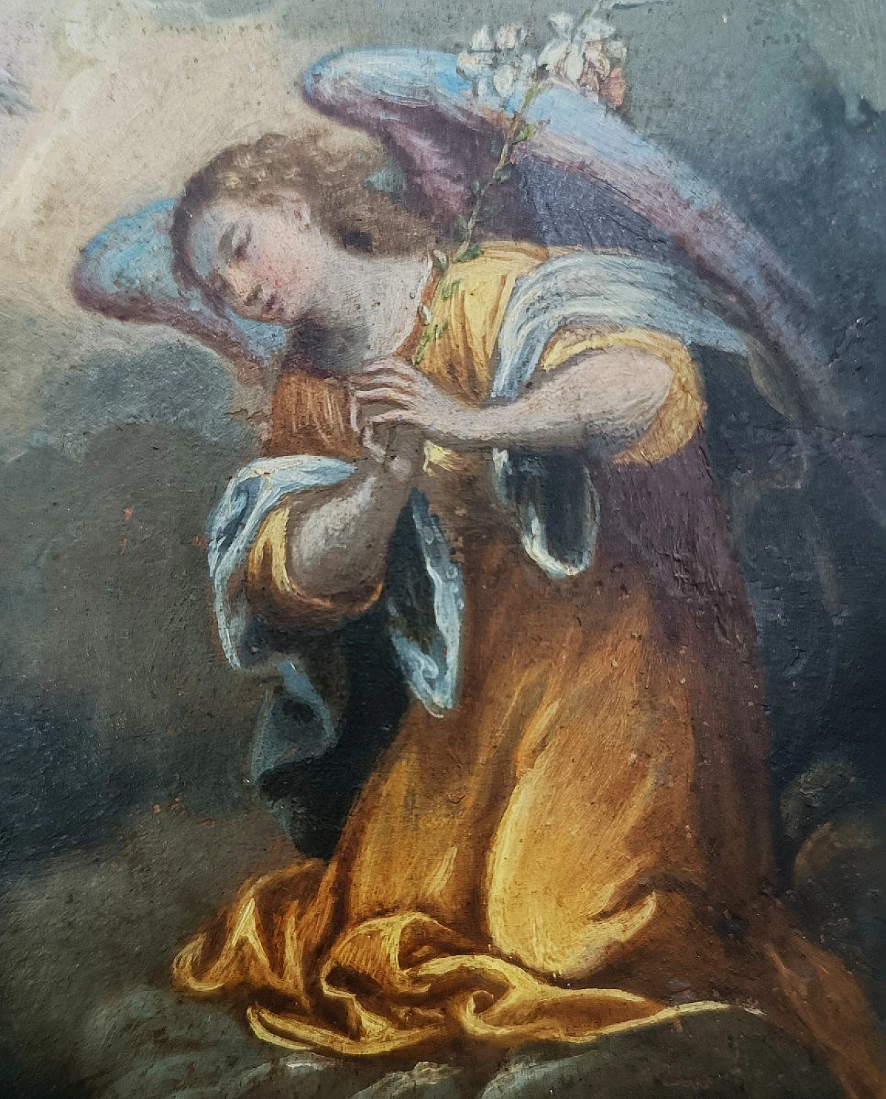 Annunciazione, dipinto a olio su rame, prima metà del '700 8