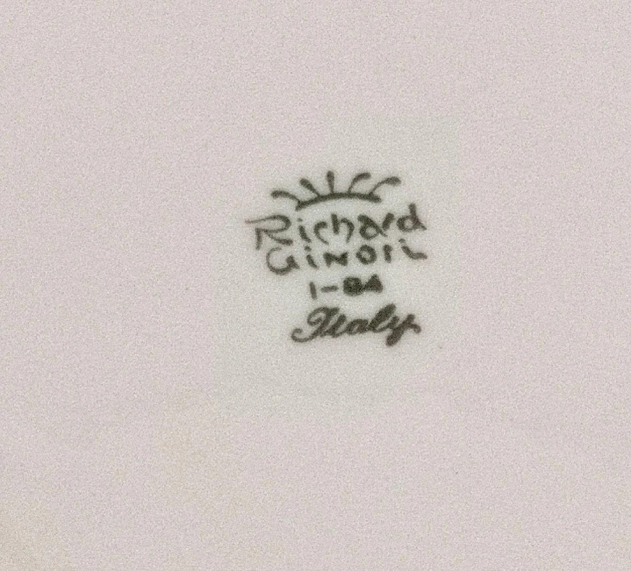 Neoclassical porcelain serving plate by Richard Ginori, 1960s 12