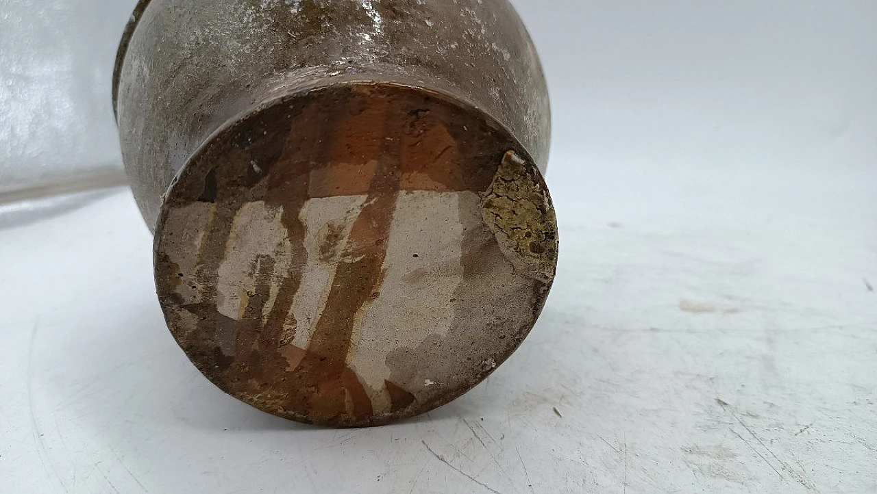 Brocca da vino a forma di gallo in maiolica invetriata, '700 7