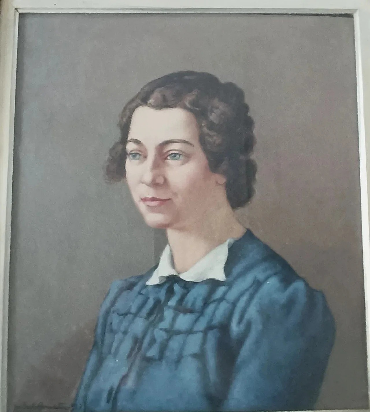 Umberto Benedetti, ritratto femminile, dipinto a olio su tavola, 1937 4