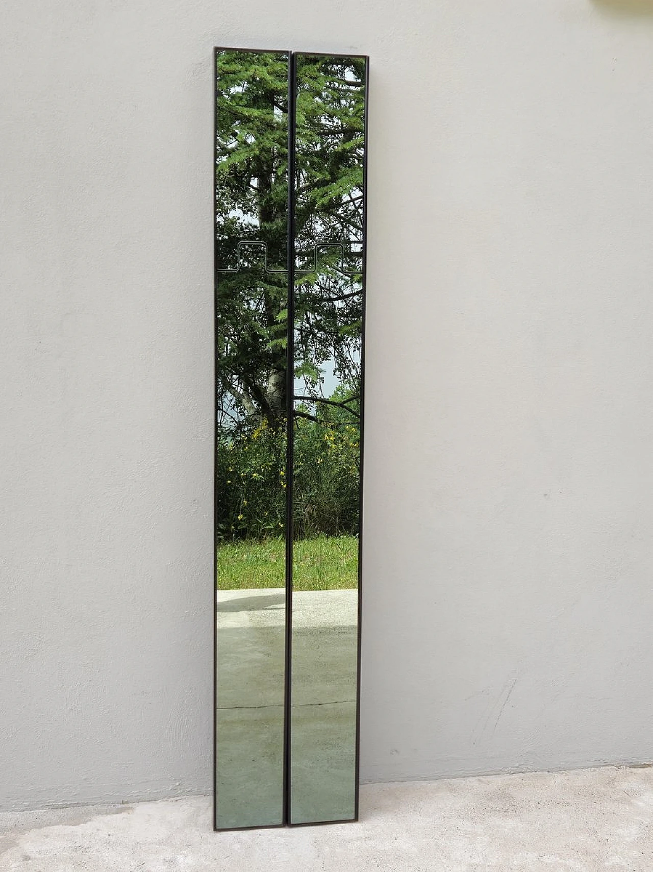 Pair of Gronda mirrors by Luciano Bertoncini for Elco, 1970s 1