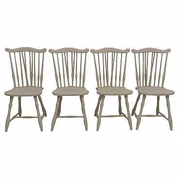 4 Sedie laccate di Pizzetti Roma, anni '60