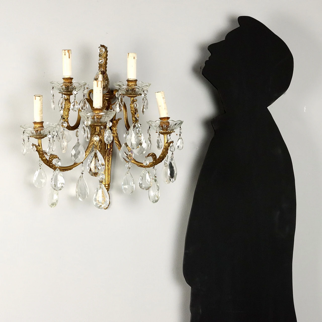 3 Five-light appliques in gilded bronze 2