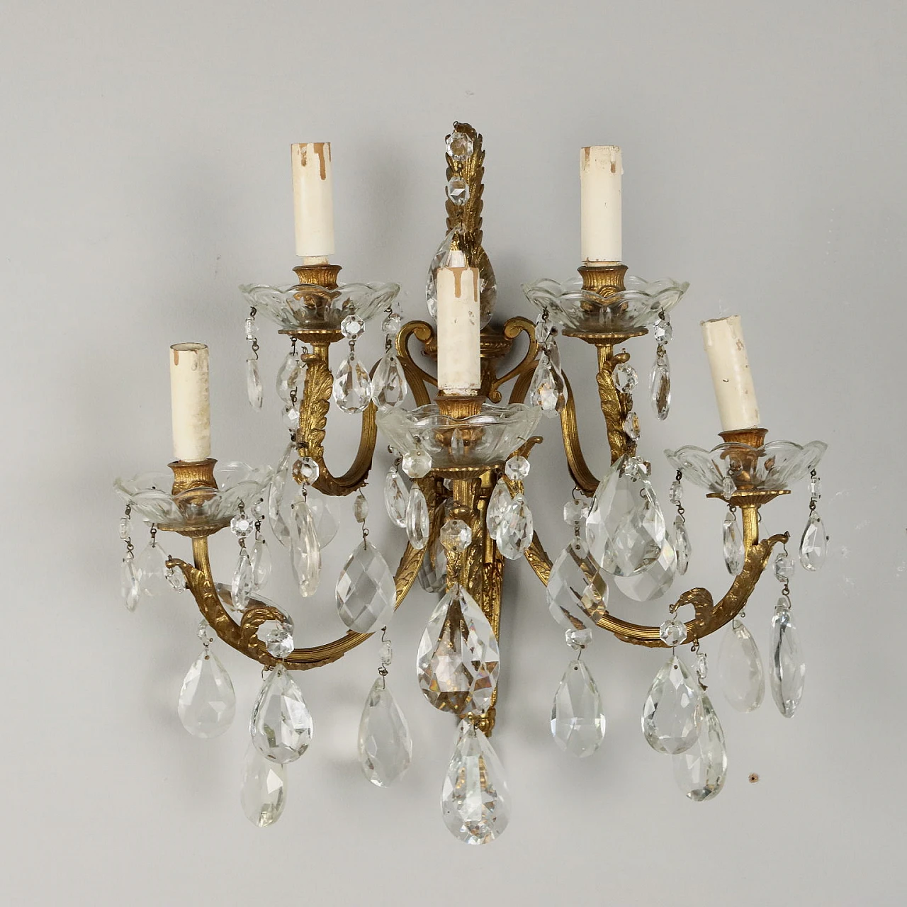 3 Five-light appliques in gilded bronze 4