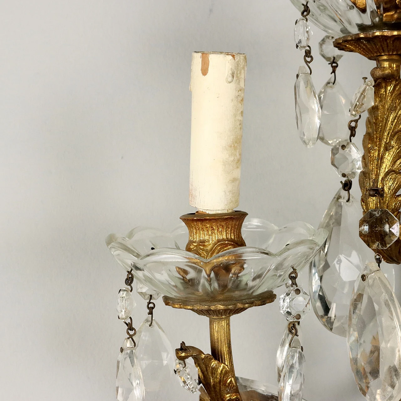 3 Five-light appliques in gilded bronze 5