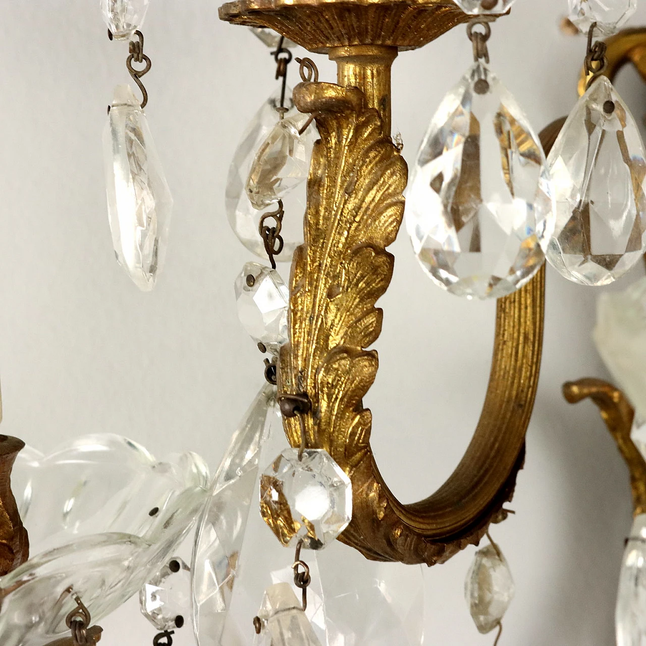 3 Five-light appliques in gilded bronze 6