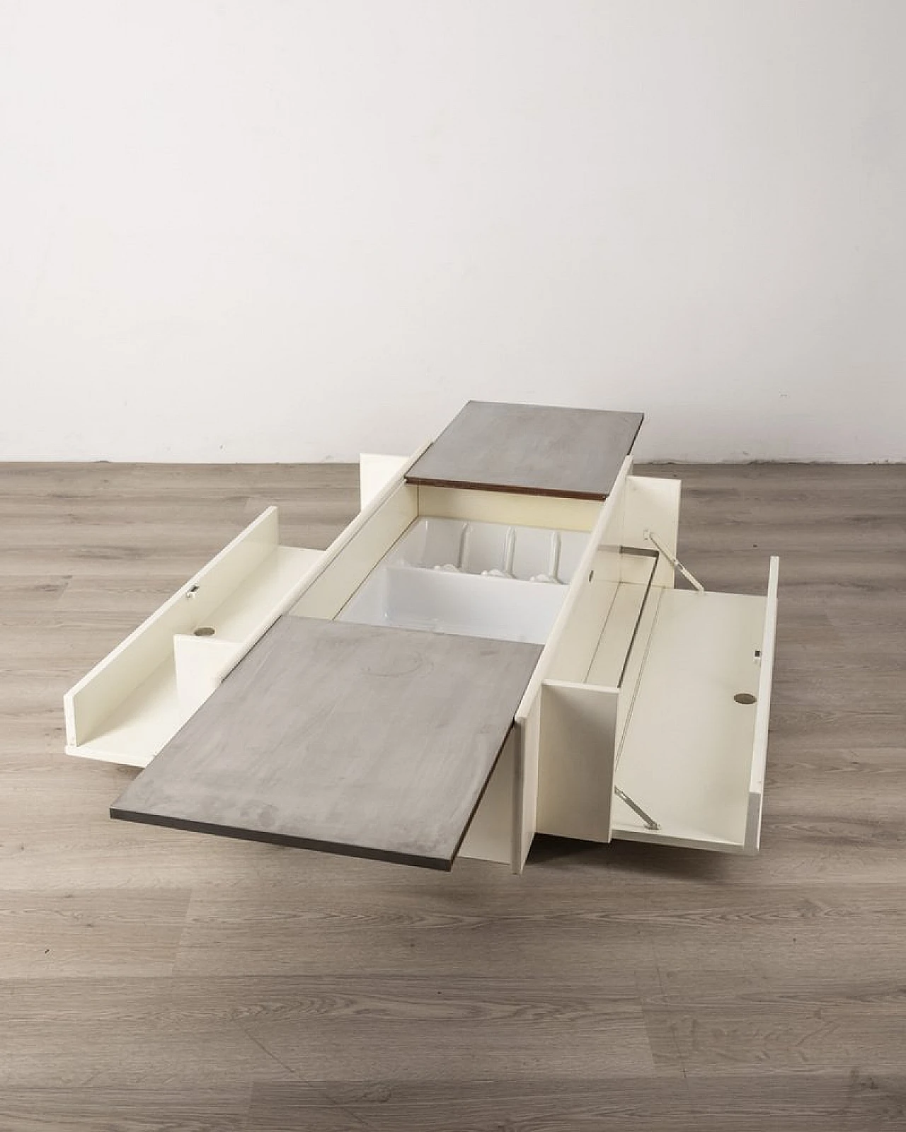 Bar table in wood and chromed metal by Fiarm, 1960s 3