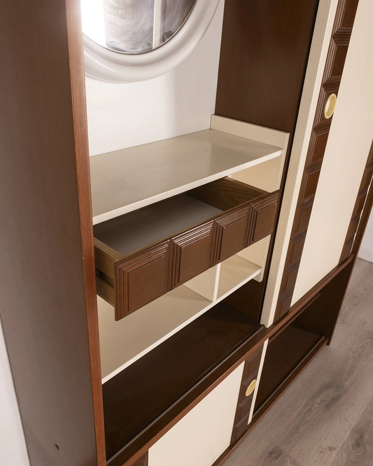 Mobile da ingresso con ante scorrevole ed attaccapanni, anni '60 7