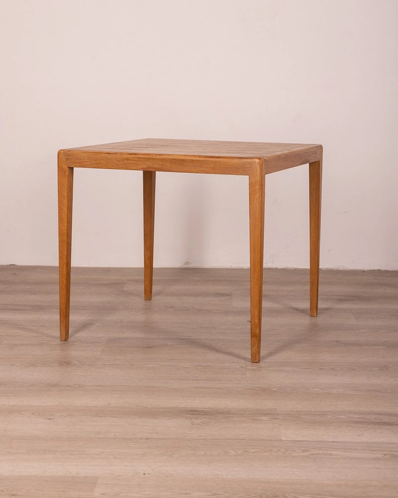 Square danish side table in teak, 1960s 2