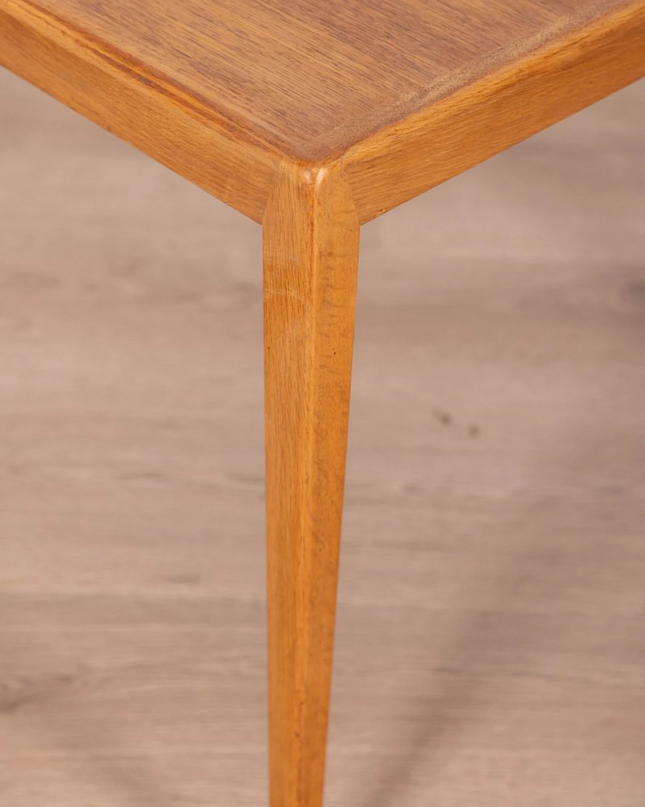 Square danish side table in teak, 1960s 3