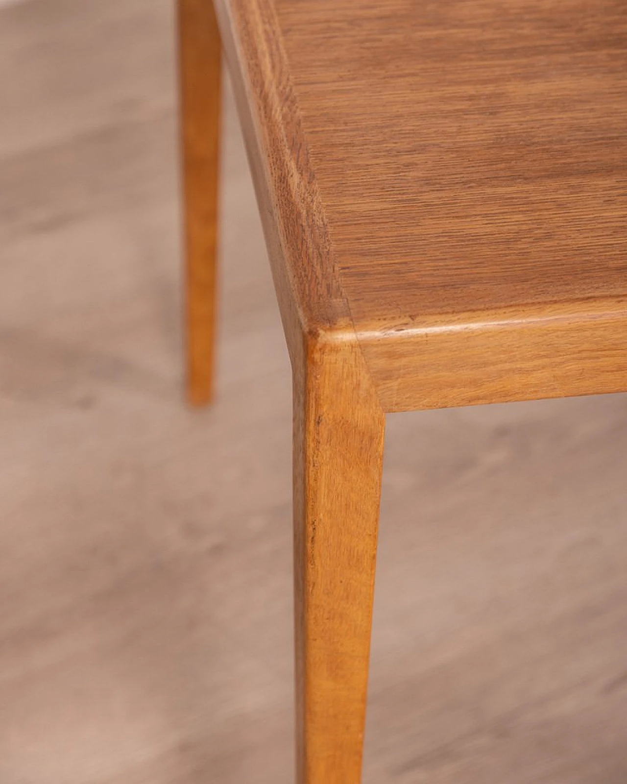 Square danish side table in teak, 1960s 6