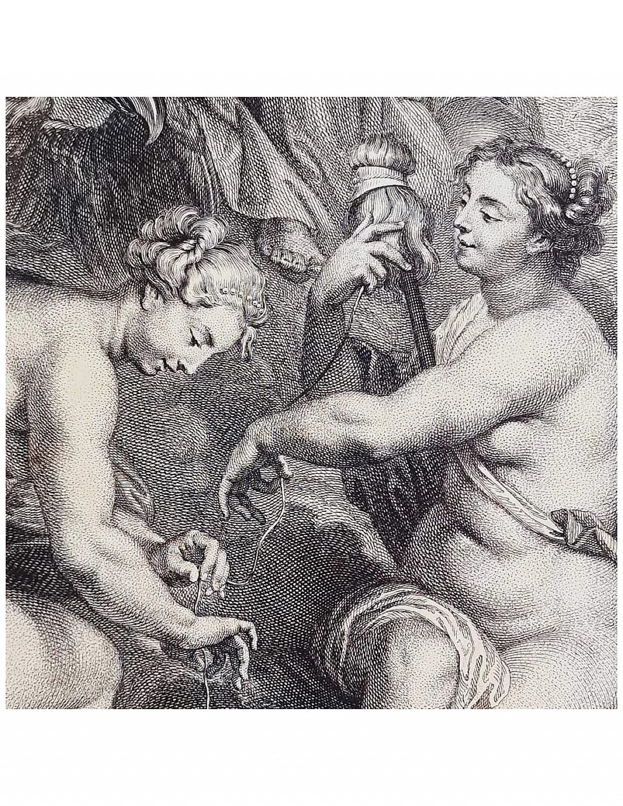 The Fates weave the fate of Marie Antoinette, burin, 18th century 8