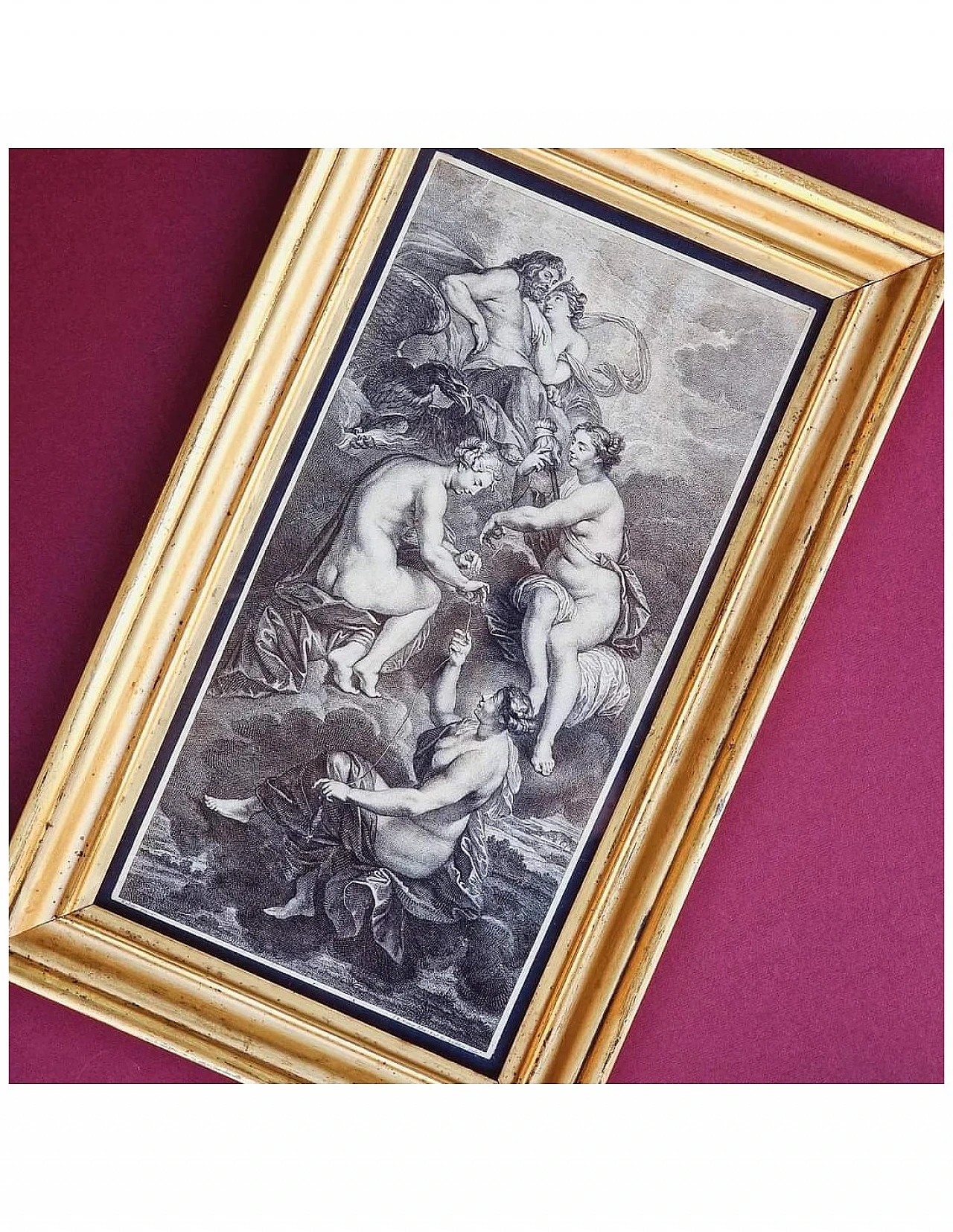 The Fates weave the fate of Marie Antoinette, burin, 18th century 15