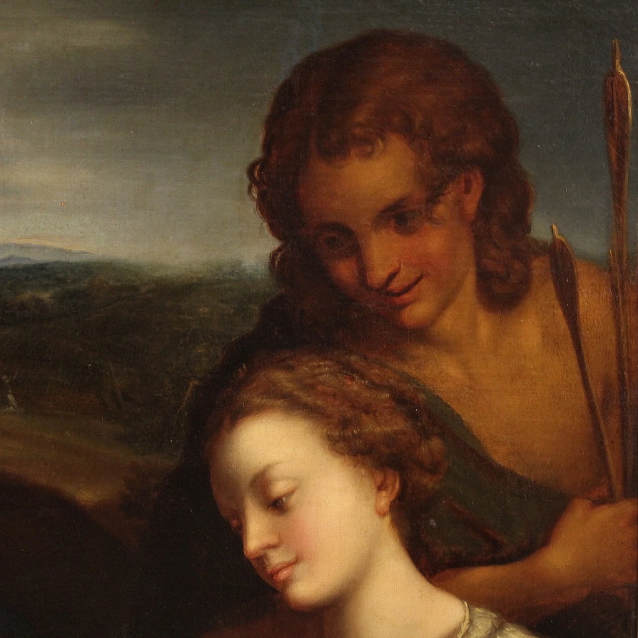 Matrimonio mistico di S. Caterina, dipinto a olio su tela, '600 15