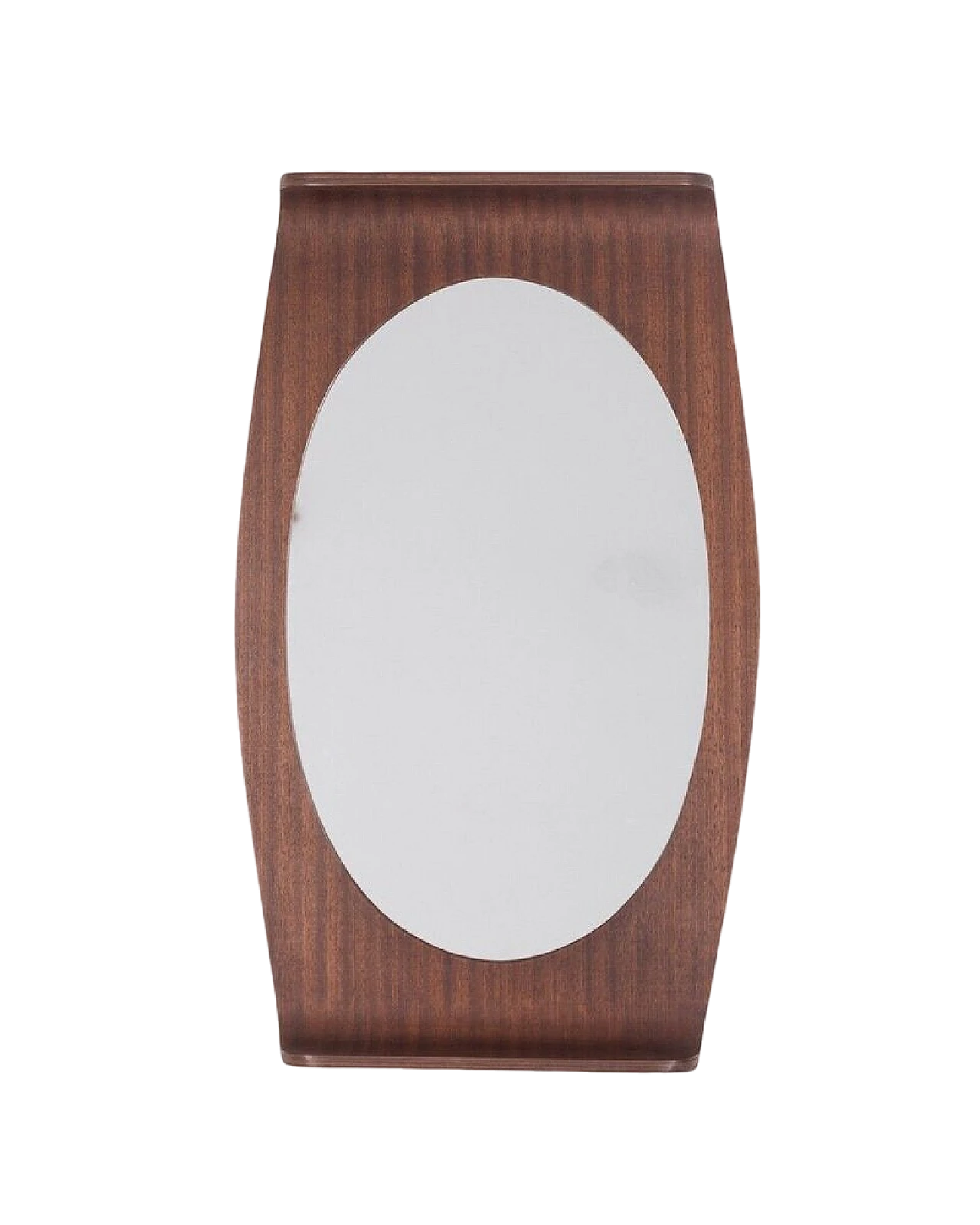 Wall mirror in curved wood by Campo & Graffi, 1950s 7