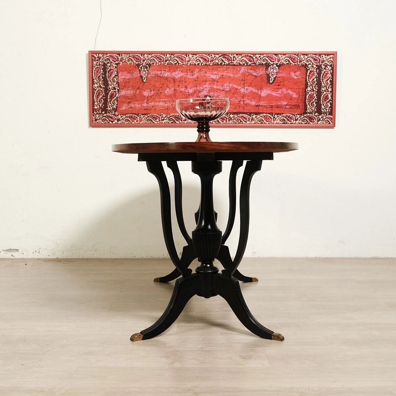 Tavolo ovale in palissandro, anni '60 2