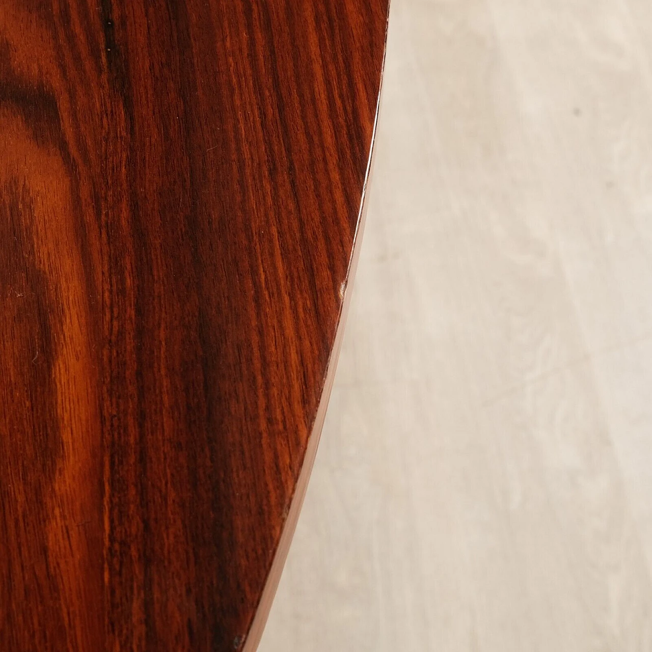 Tavolo ovale in palissandro, anni '60 16