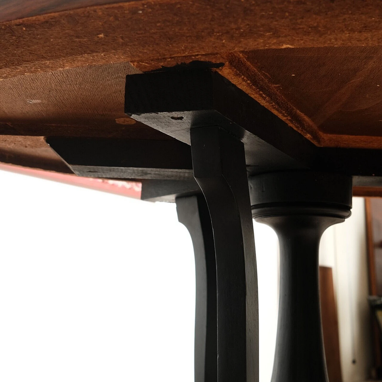 Tavolo ovale in palissandro, anni '60 19