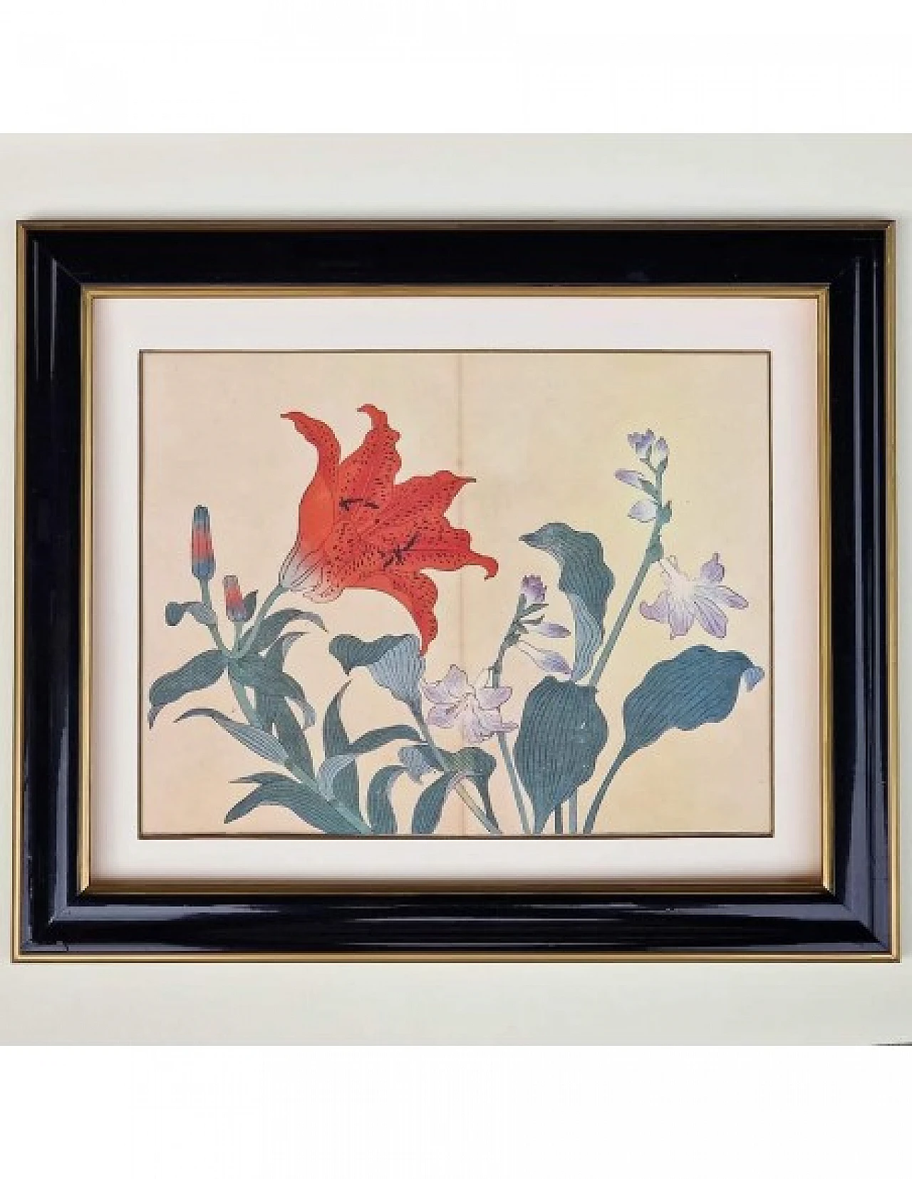 Flowers, Japanese print, 1950s 1