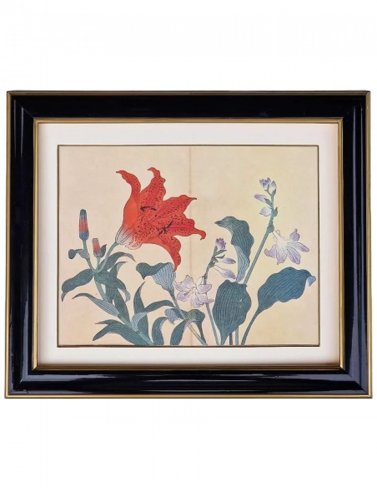 Flowers, Japanese print, 1950s 2
