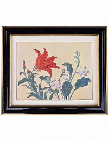 Flowers, Japanese print, 1950s